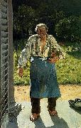 Emile Claus Old Gardener USA oil painting artist